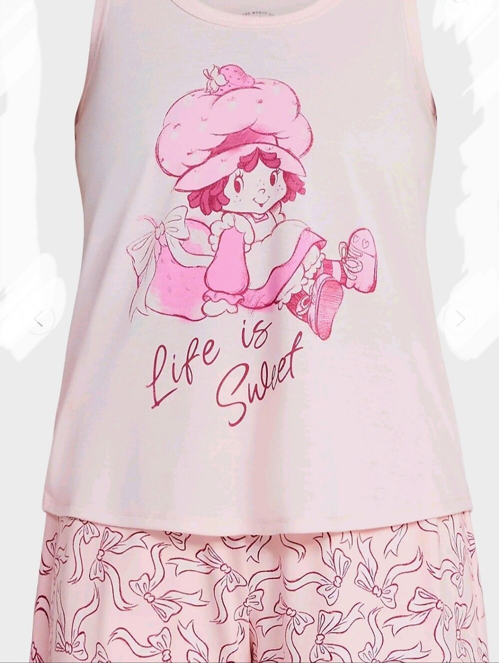 Strawberry Shortcake Sleep Tank and Shorts Set - Picture 2 of 5